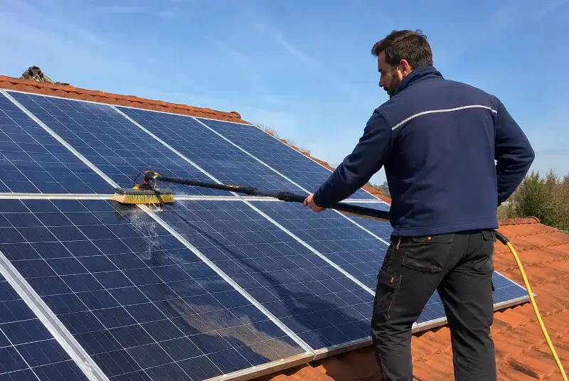 Nettoyage et entretien de panneaux solaires à Saint-Ferréol